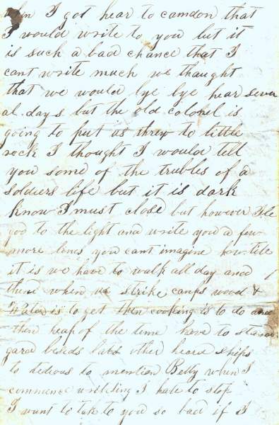 William Elisha Stoker to Elizabeth E. Stoker, August 27, 1862 (Page 2)