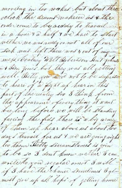 William Elisha Stoker to Elizabeth E. Stoker, October 3, 1862 (Page 2)