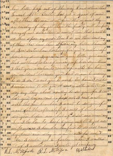 William Elisha Stoker to Elizabeth E. Stoker, December 21, 1862 (Page 3)
