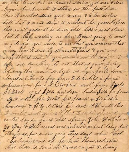 William Elisha Stoker to Elizabeth E. Stoker, February 28, 1863 (Page 2)