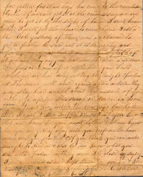 William Elisha Stoker to Elizabeth E. Stoker, April 12, 1863 (Page 4)