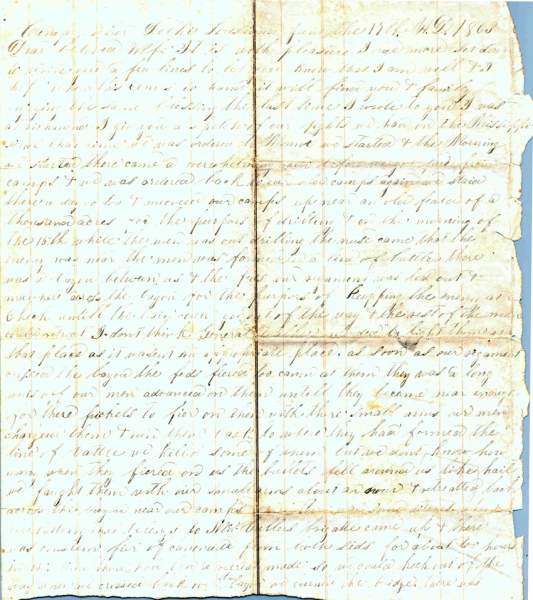 William Elisha Stoker to Elizabeth E. Stoker, June 17, 1863 (Page 1)