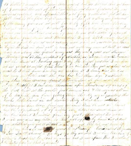 William Elisha Stoker to Elizabeth E. Stoker, June 17, 1863 (Page 2)