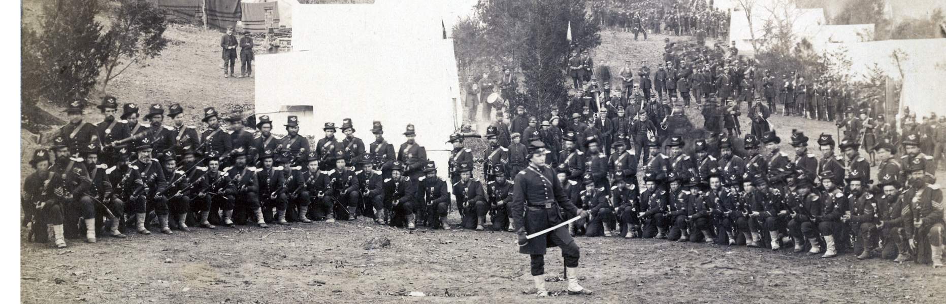 Thirty-Sixth Pennsylvania Infantry, Company H, detail, zoomable photograph