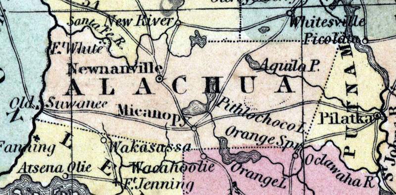 Alachua County, Florida, 1857