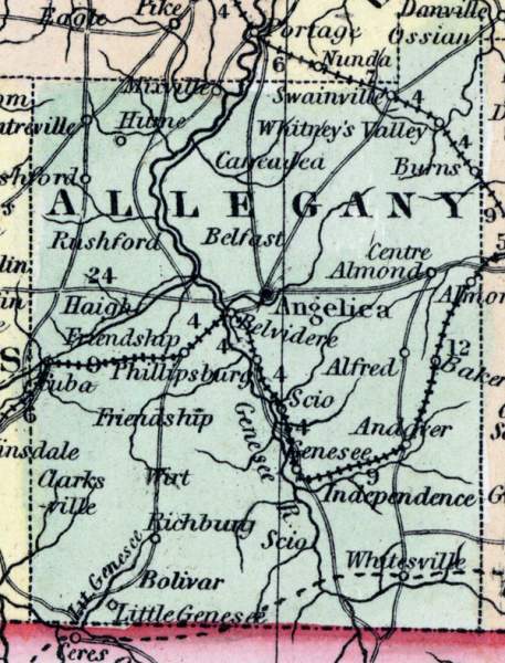 Allegany County, New York, 1857