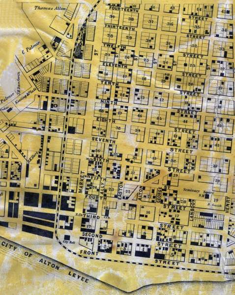 Alton, Illinois, 1860, central area