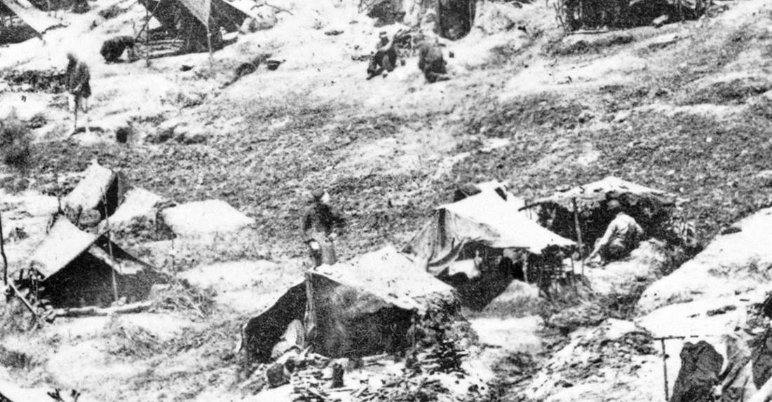 Camp Sumter, Andersonville, Georgia, August 17, 1864, photograph, detail