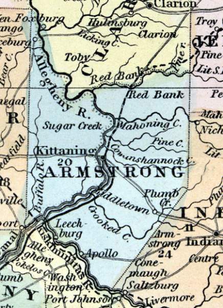 Armstrong County, Pennsylvania, 1857