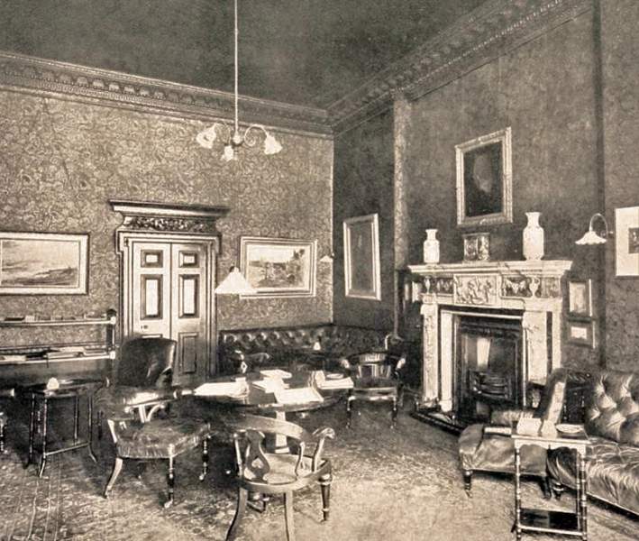 The Arts Club, Hanover Square, London, circa 1875