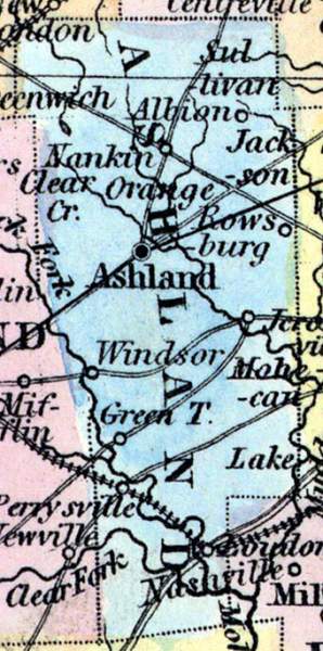 Ashland County, Ohio, 1857