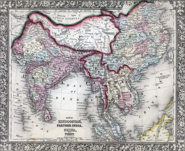 South and East Asia, 1866, zoomable map