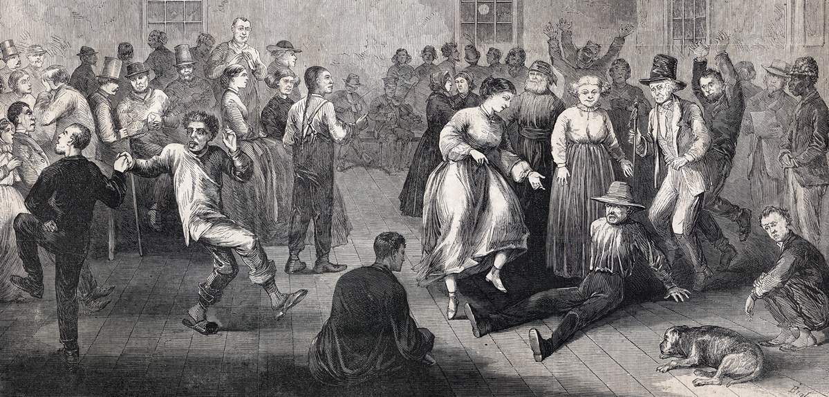 The Blackwell's Island Asylum for the Insane, New York City, December 1865, artist's impression, detail