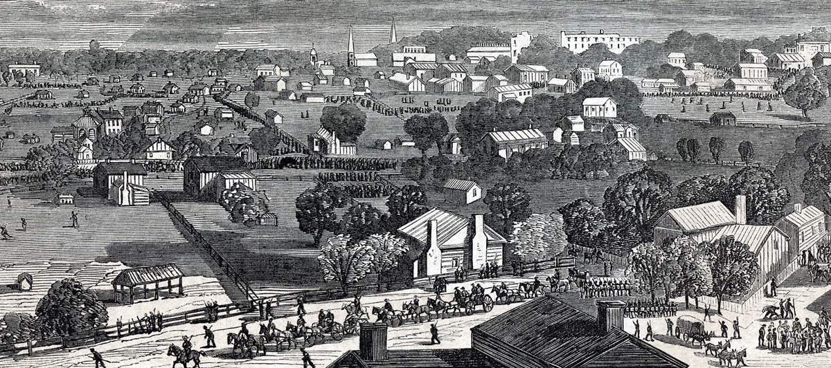 Atlanta, Georgia, November 11, 1864, artist's impression, detail