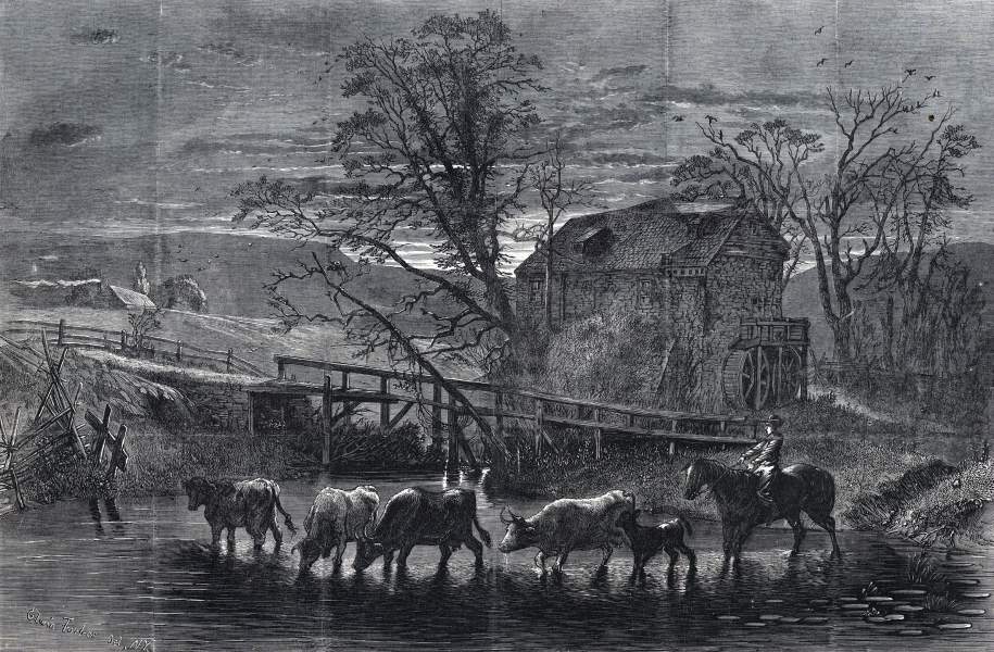 Edwin Forbes, "Autumn," Harper's Weekly Magazine, November 25, 1865, zoomable image