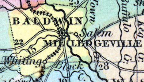 Baldwin County, Georgia, 1857