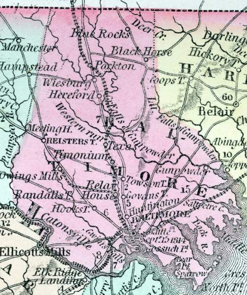 Baltimore County, Maryland, 1857