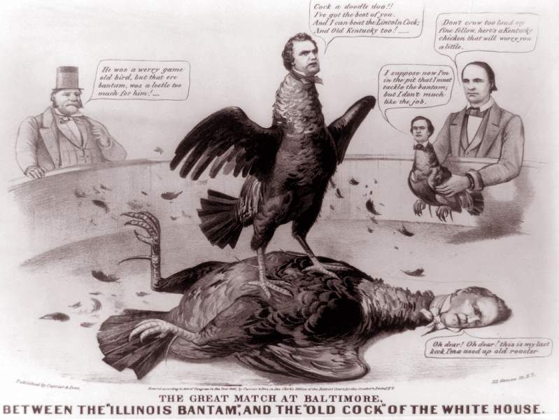 "The Great Match at Baltimore," cartoon, circa May-June, 1860, zoomable image