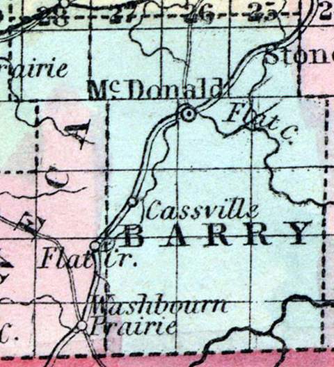 Barry County, Missouri, 1857