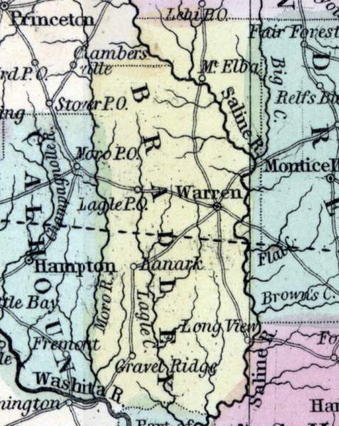 Bradley County, Arkansas, 1857