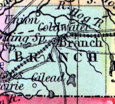 Branch County, Michigan, 1857