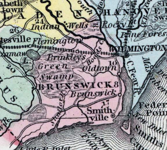 Brunswick County, North Carolina, 1857