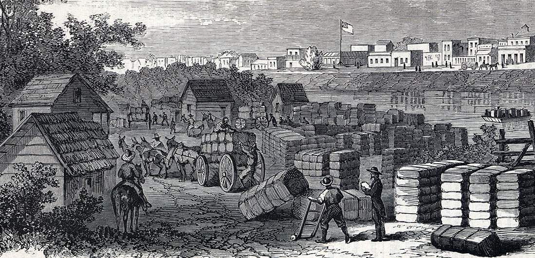 Brownsville, Texas, December 1863, artist's impression, detail