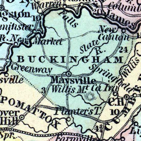 Buckingham County, Virginia, 1857