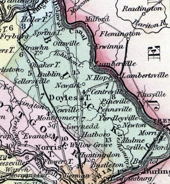 Bucks County, Pennsylvania, 1857