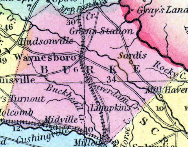 Burke County, Georgia, 1857