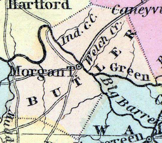 Butler County, Kentucky, 1857