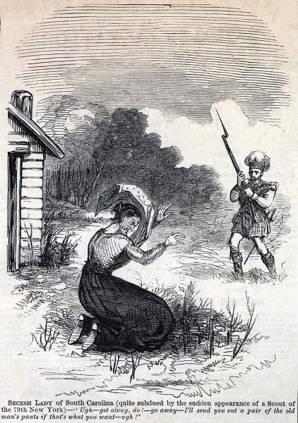 "A Pair of the Old Man's Pants," cartoon, August 23, 1862