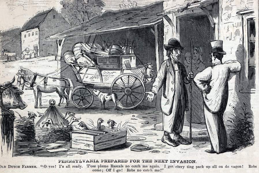 "Pennsylvania Prepared For the Next Invasion," August 16, 1864, cartoon