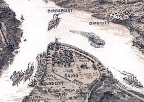 Cairo, Illinois, circa 1861, detail