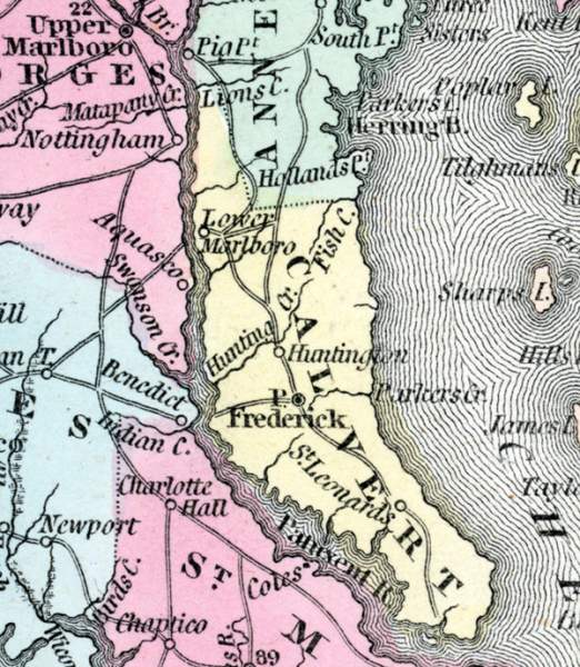 Calvert County, Maryland, 1857