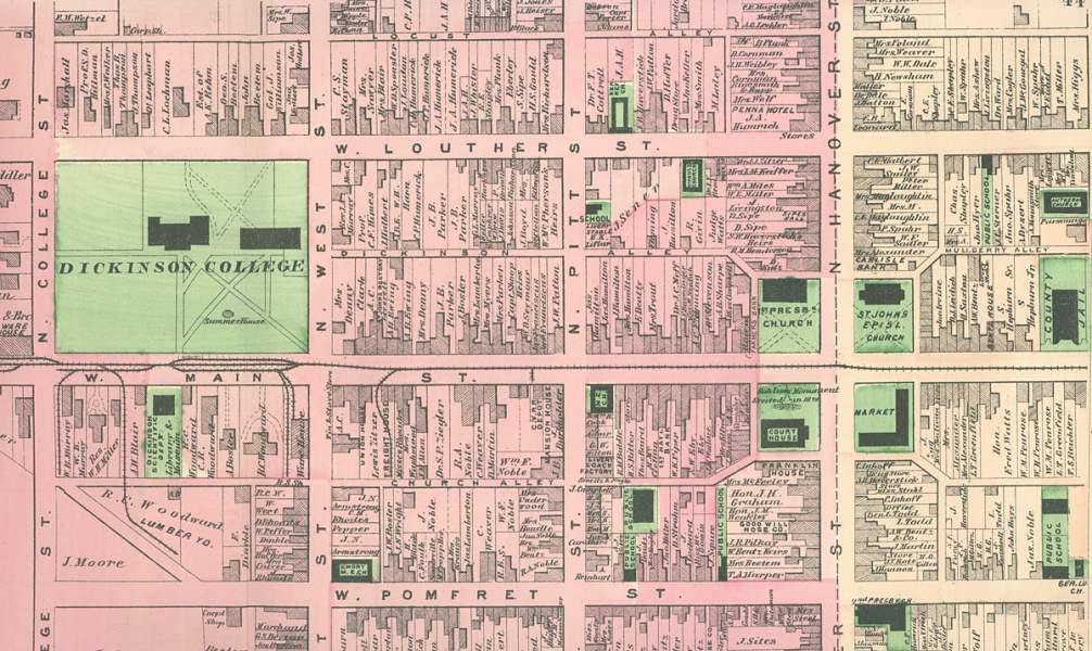 Carlisle, Pennsylvania, 1872, detail