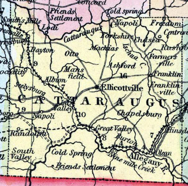 Cattaraugus County, New York, 1857