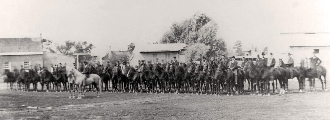 Cavalry training, Carlisle Barracks, Carlisle, Pennsylvania, April 1861