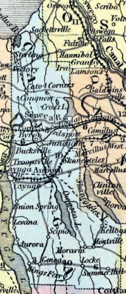 Cayuga County, New York, 1857