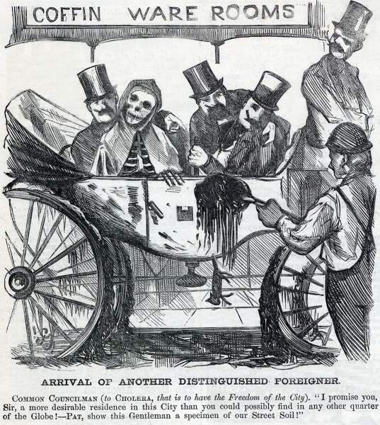 "Arrival of Another Distinguished Foreigner," cartoon, Harper's Weekly Magazine, November 11, 1865