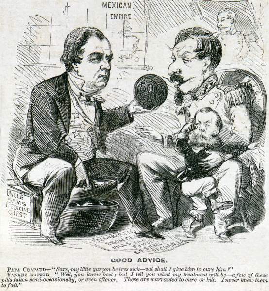 "Good Advice," cartoon, Frank Leslie's Illustrated Newspaper, February 17, 1866.