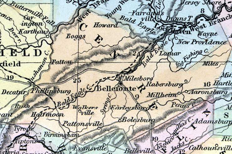 Centre County, Pennsylvania, 1857