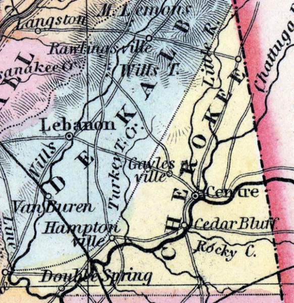 Cherokee County, Alabama, 1857