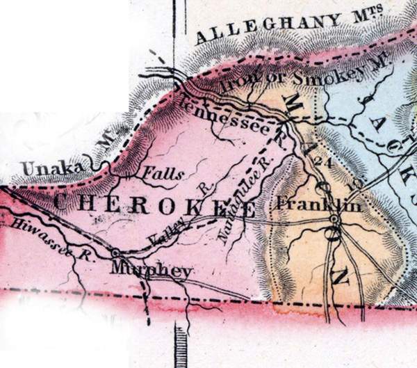 Cherokee County, North Carolina, 1857