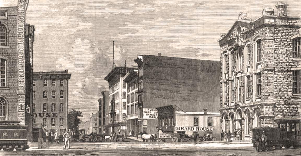 Chicago, Illinois, 1863, artist's impression
