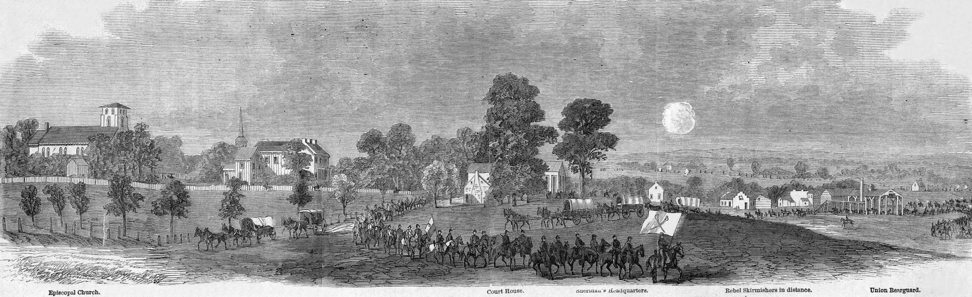 Charlestown, West Virginia, August 21, 1864, artist's impression, zoomable image