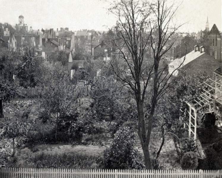 Chambersburg, Pennsylvania, after burning by Confederate forces, July 30, 1864