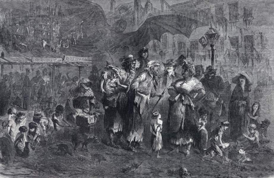 "Where the Cholera Comes From," New York City, Frank Leslie's Illustrated Newspaper, December 1865, zoomable image