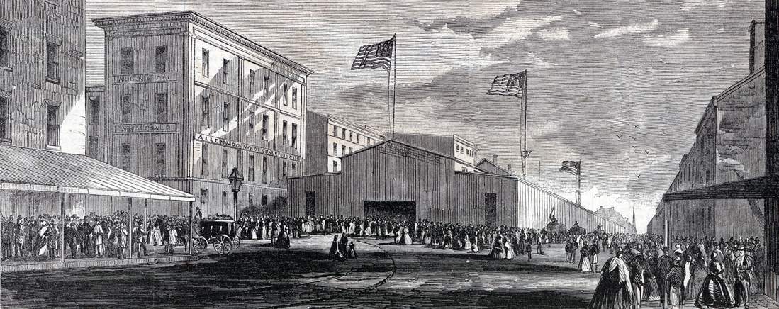 The Great Western Sanitary Fair, Cincinnati, Ohio, December 1863, artist's impression