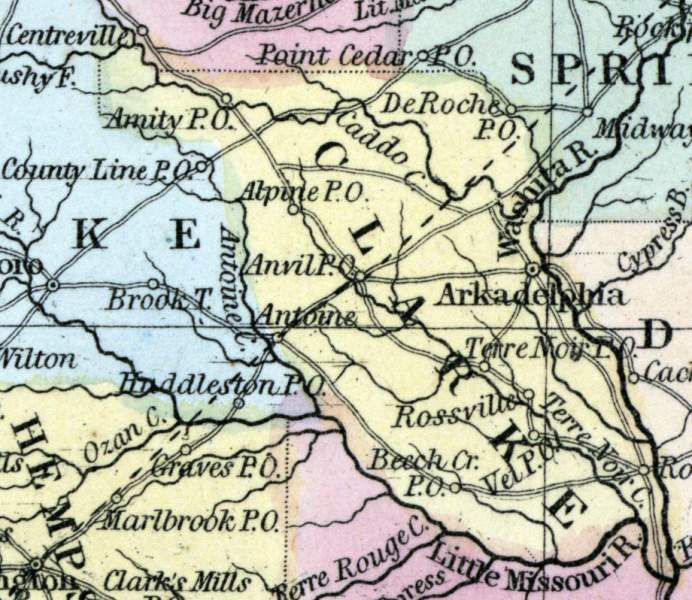 Clark County, Arkansas, 1857